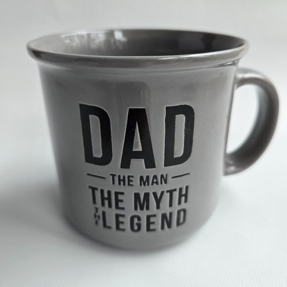 Dad The Man The Myth The Legend Grey Ceramic Coffee Mug 18 Oz By MRKT Finds - Picture 5 of 16